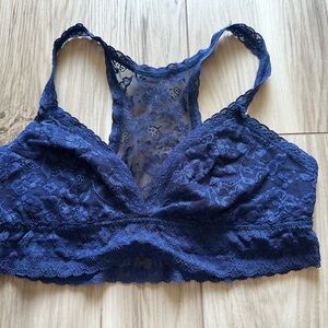 Victoria’s Secret Lace Bralette in Navy Blue